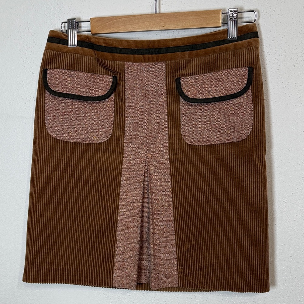 LOFT Brown and Tan  Skirt